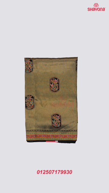 Black Tissue Art Silk Saree