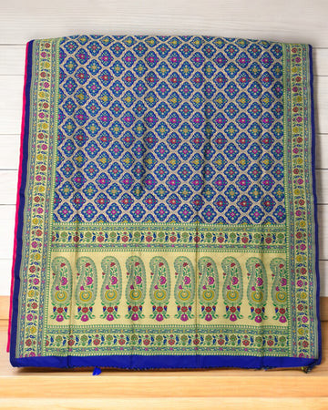 BLUE BANARASI PATOLA SAREE