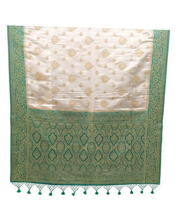 OFF-WHITE SOFT SILK SAREE