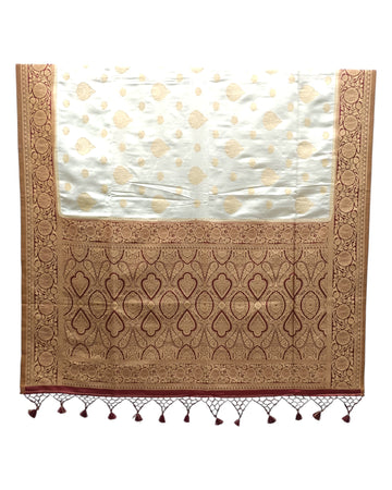 OFF-WHITE SOFT SILK SAREE