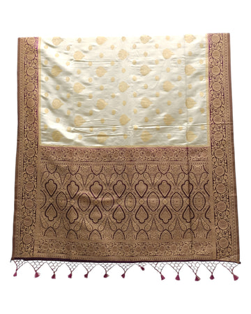 OFF-WHITE SOFT SILK SAREE
