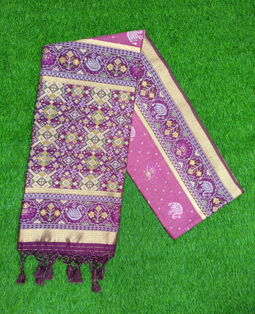 GHICHA SILK PATOLA SAREE
