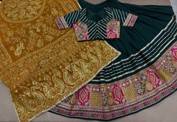 BOTTLE GREEN CHANIYA CHOLI