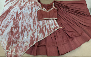 PESTAL BROWN CHANIYA CHOLI