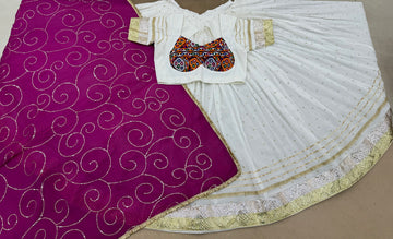 IVORY - MAGENTA CHANIYA CHOLI