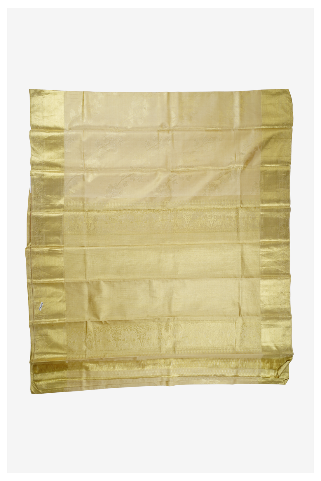 Champagne Pure Silk South Saree For Weddings & Parties
