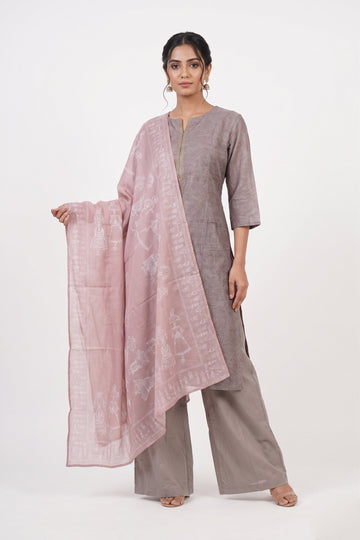 Dusty Rose Heritage Indo-Western Suit Set