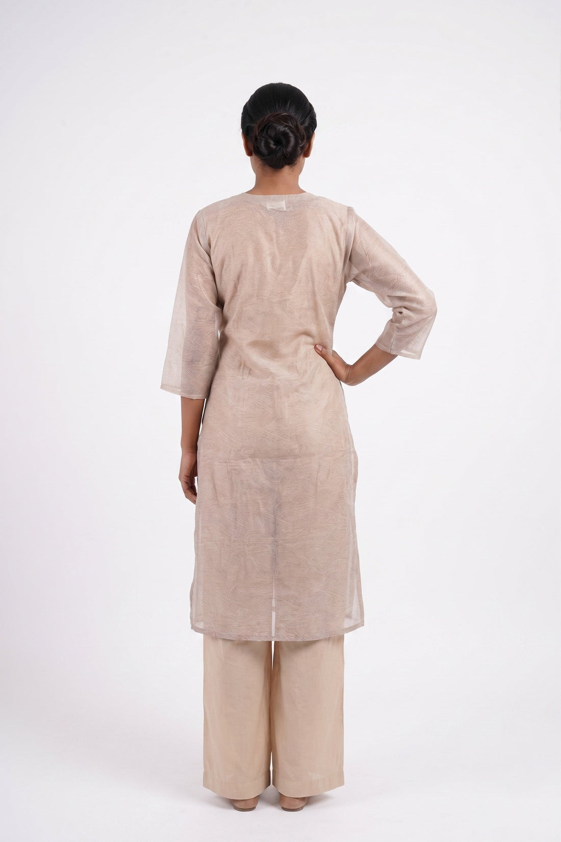 Champagne Heritage Indo-Western Suit Set