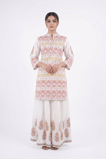 Blush Ivory Royal Indo-Western Palazzo Set