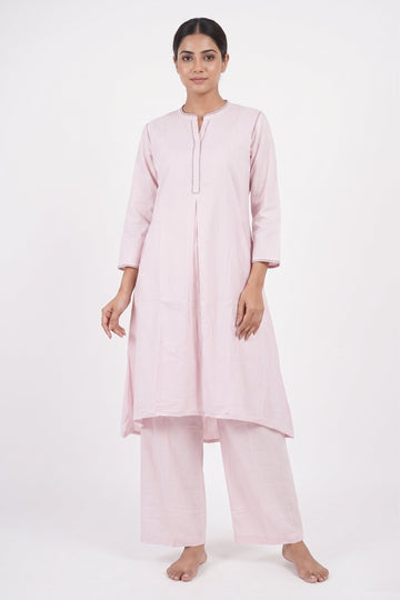 Blush Breeze Minimal Indo-Western Co-Ord Set