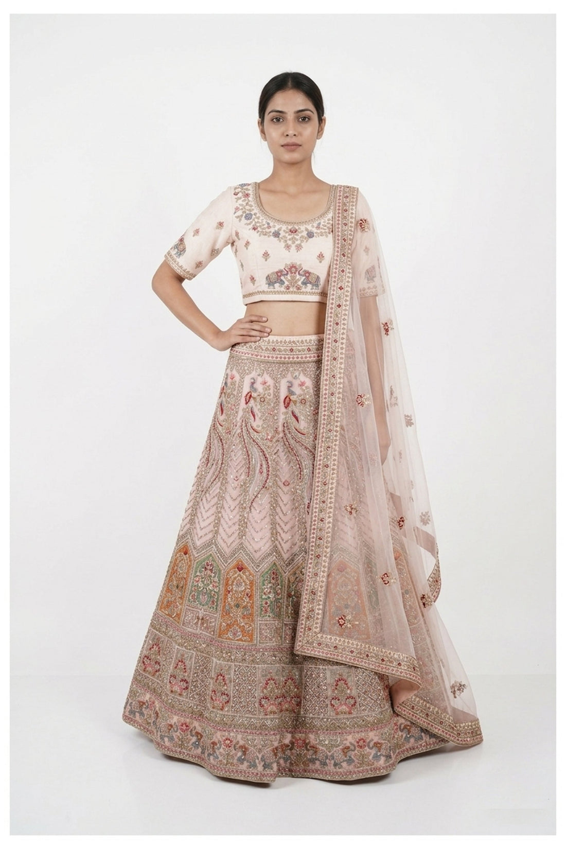 Handwork & Embroidery Unstitch Blouse Chaniya Choli