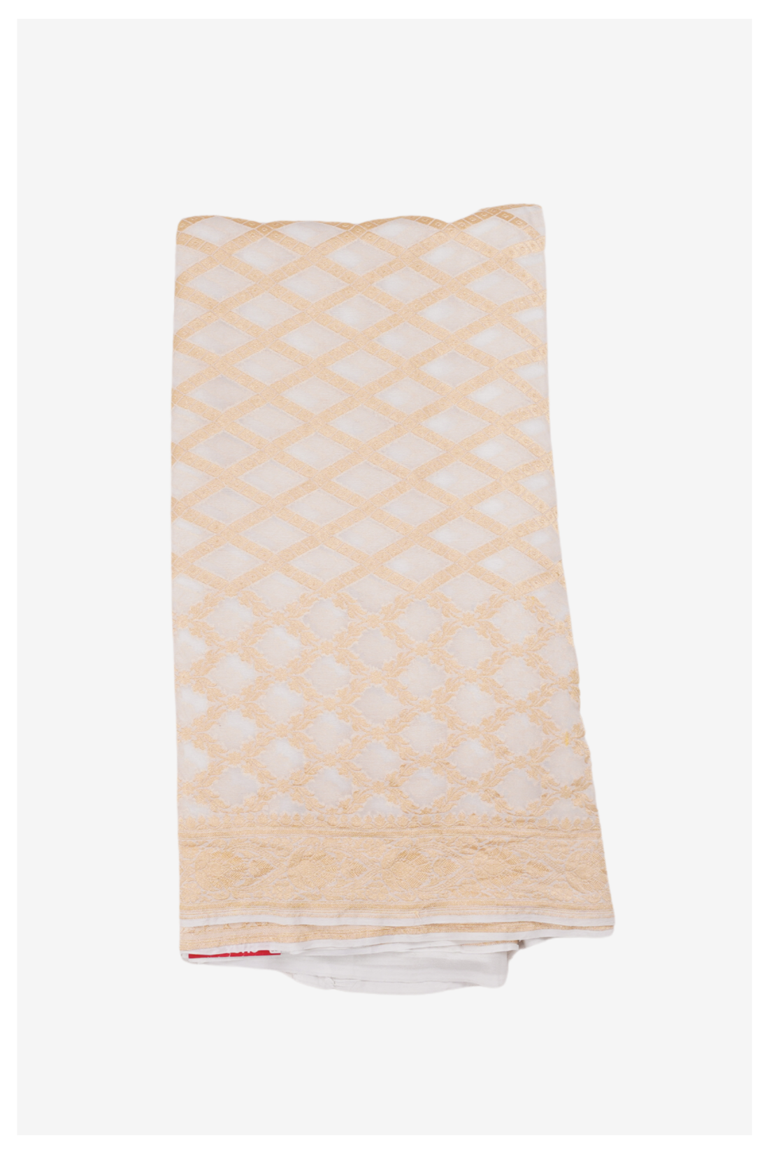 Ivory Pure Silk South Silk Wedding And Party Saree