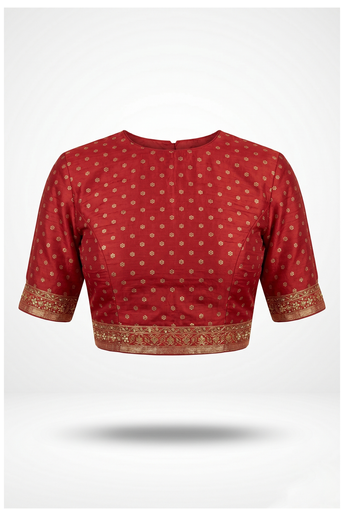 Ruby Red Georgette Wedding & Partywear Saree