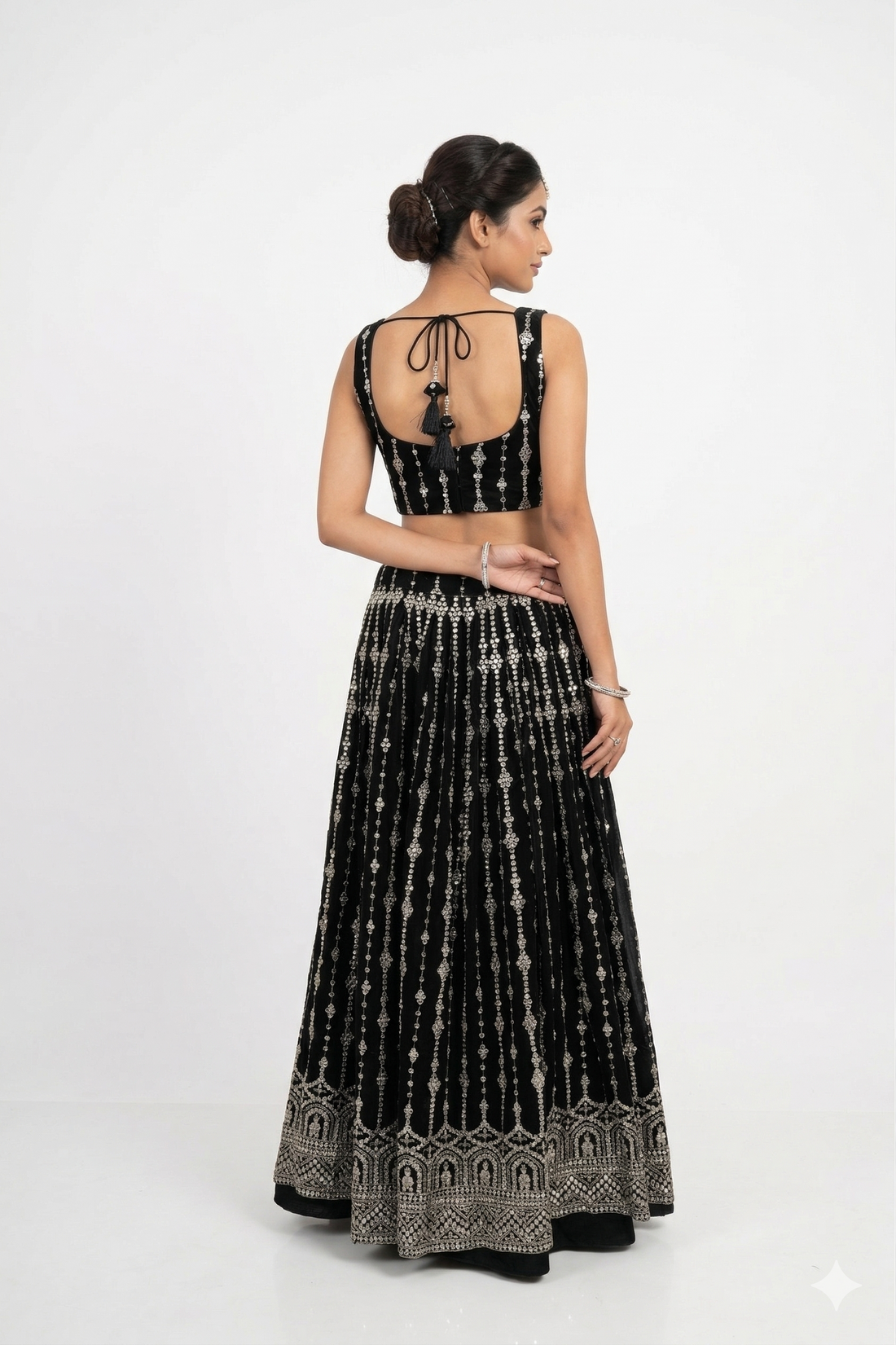 BLACK LEHENGA CHOLI