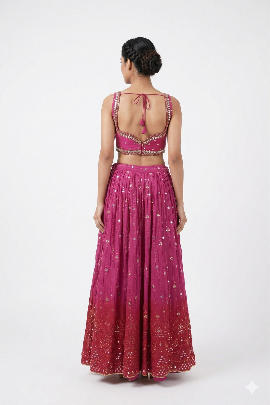 DARK PINK-RED LEHENGA CHOLI