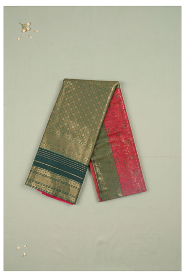 Crimson Red Banarasi Art Silk Wedding Saree