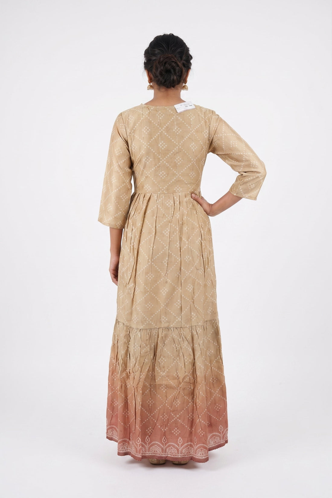 Desert Rose Ombre Tiered Maxi Dress
