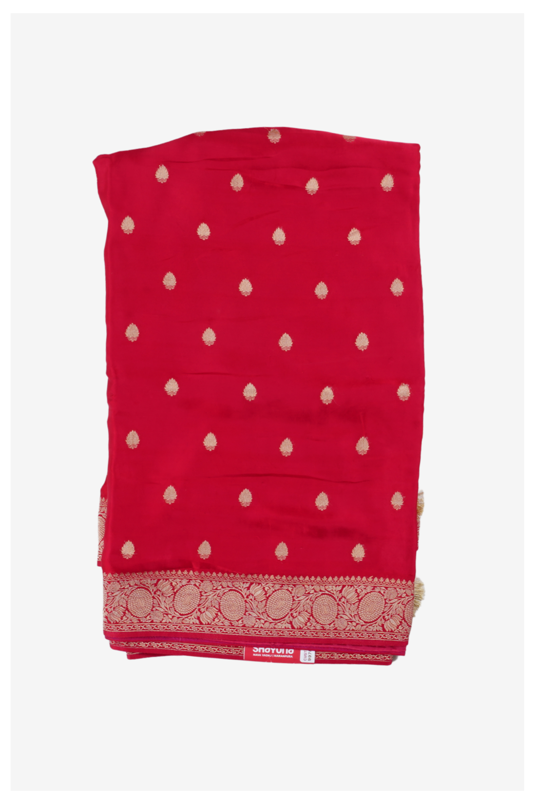 Crimson Red Banarasi Art Silk Wedding Saree