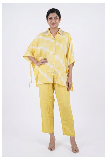 Sunshine Yellow Tie-Dye Co-Ord Set