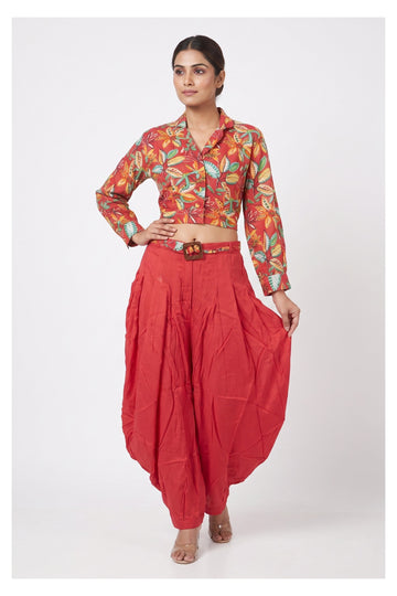 Sunset Bloom Indowestern Co-Ord Set