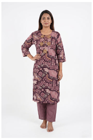 Printed Casual Kurta Pant Set