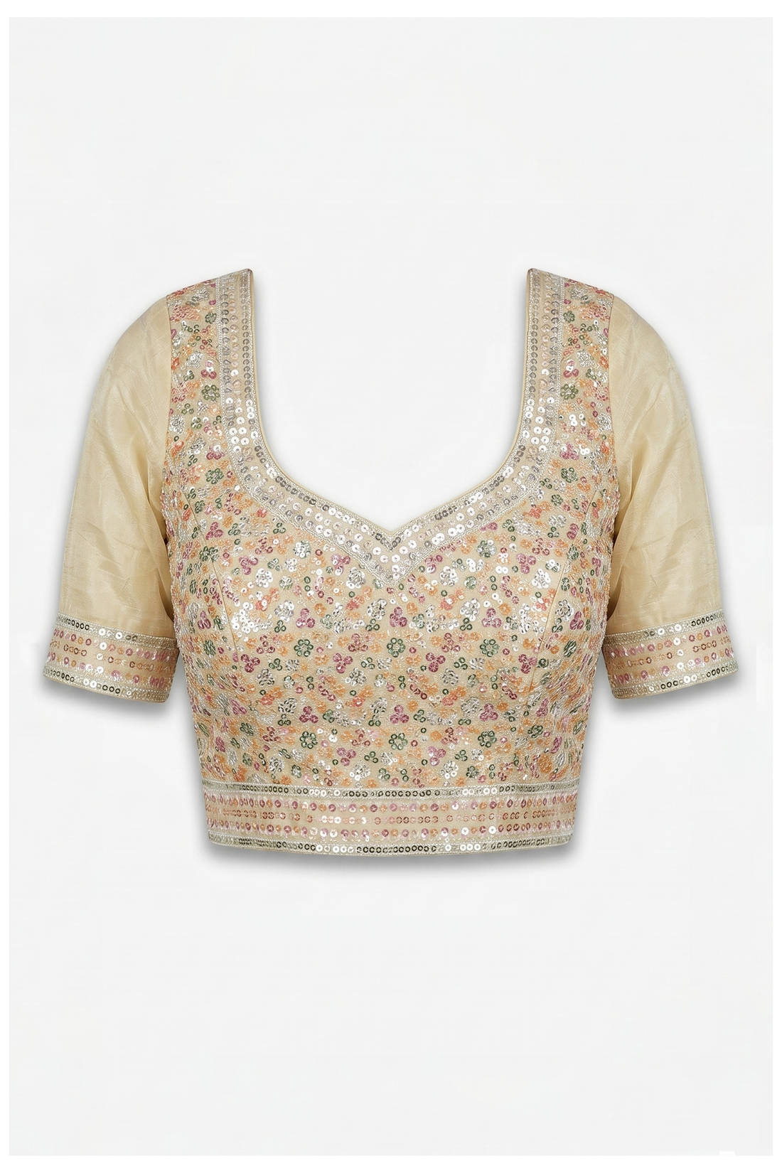 Ivory Banarasi Silk Art Silk Wedding Party Wear