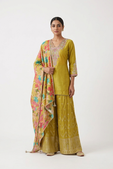 YELLOW GOLD Kurta Palazzo Set
