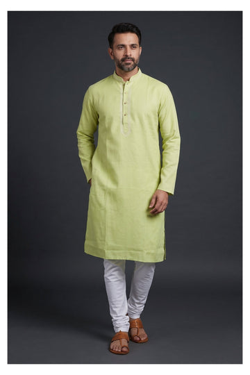 Lime Zest Classic Men’S Kurta