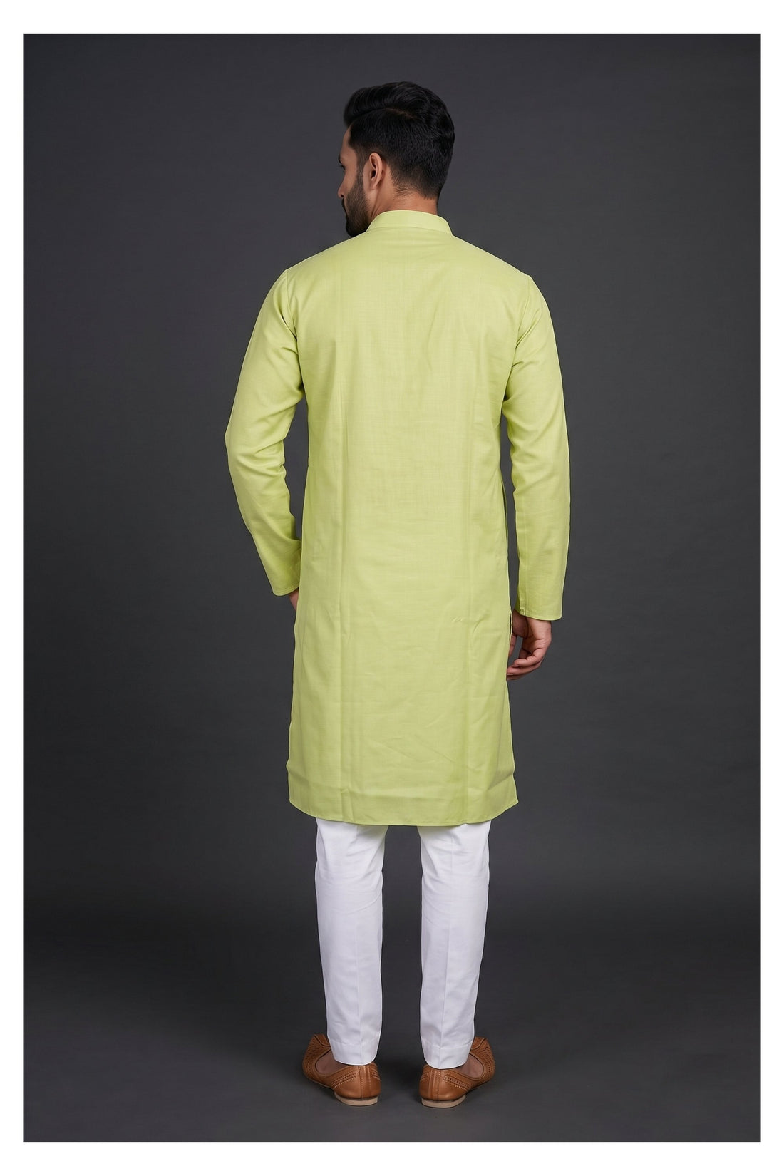 Lime Zest Classic Men’S Kurta