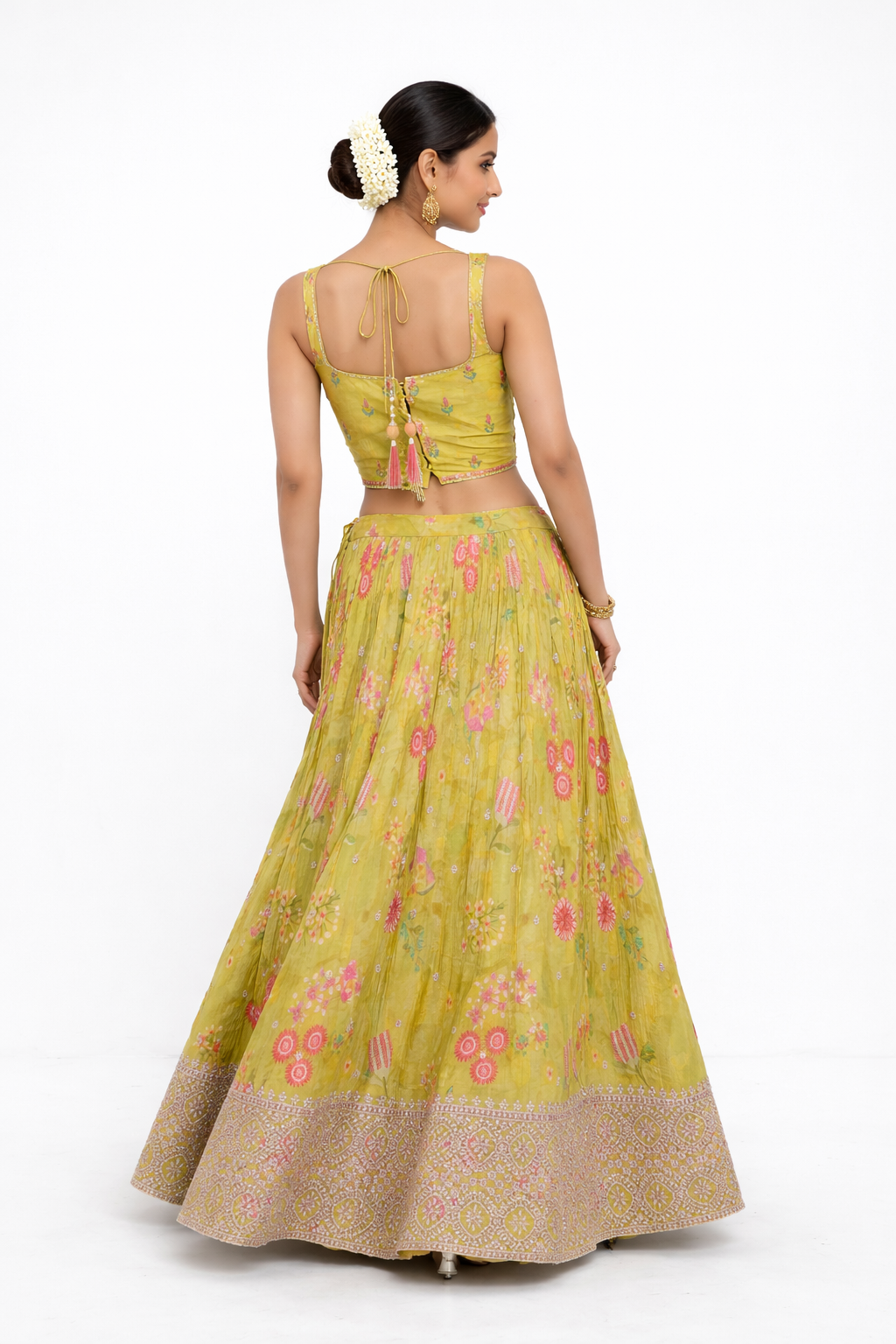 OLIVE GOLD LEHENGA CHOLI