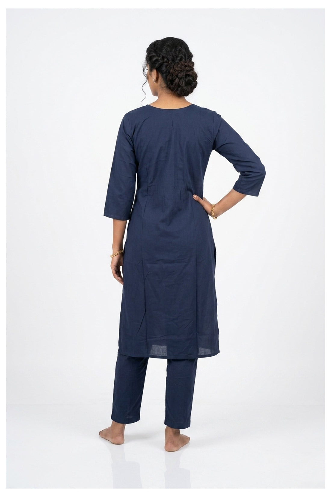 Midnight Heritage Straight Kurta Pant Set