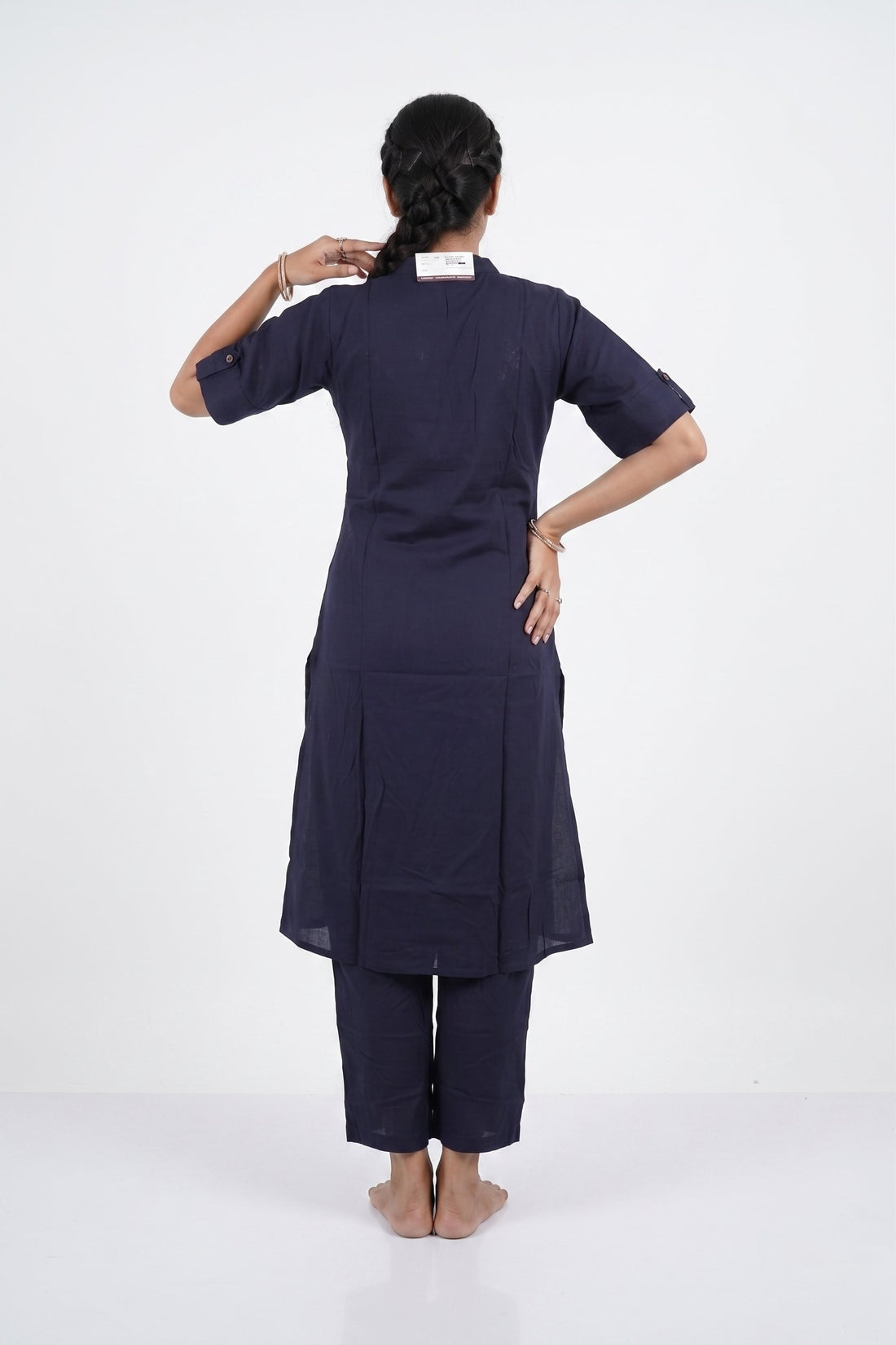 Royal Navy Straight Kurta Co-Ord Set