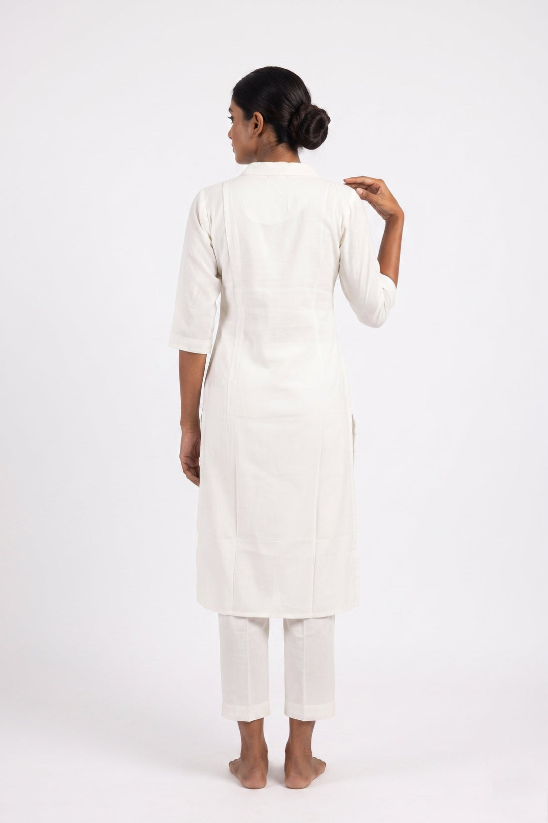 Ivory Blossom Floral Kurta Set