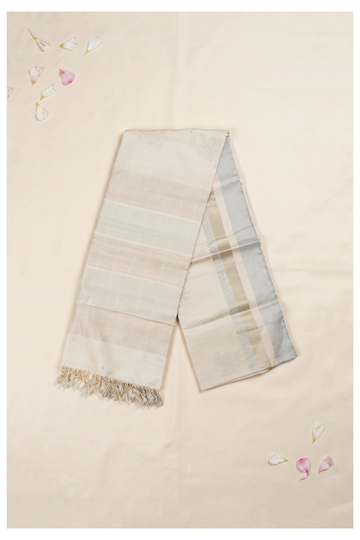Ivory South Silk Pure Tissue Silk Wedding & Party Wear Saree