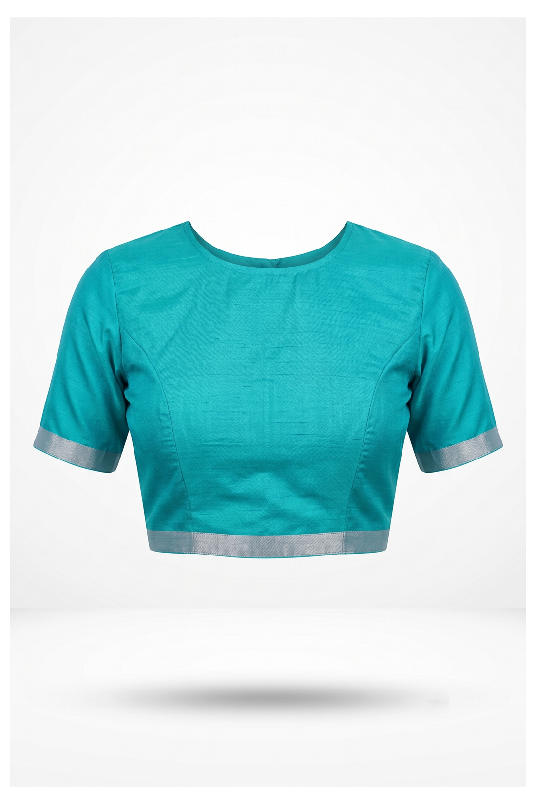 Teal Pure Silk South Saree - Wedding & Party Wear