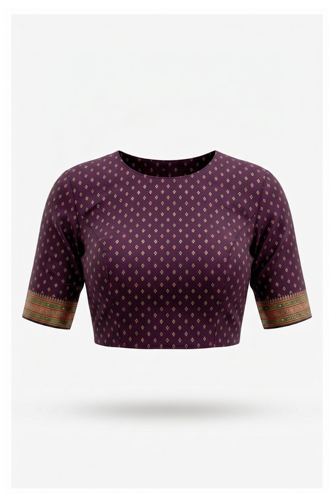 Peach Beige Banarasi Silk Saree With Weaving