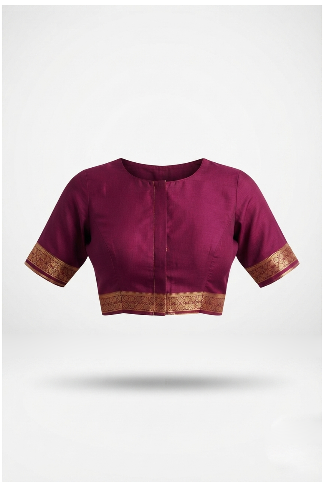 Wine Banarasi Art Silk Wedding Saree