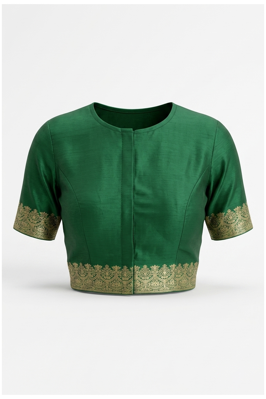 Bottle Green Banarasi Art Silk Wedding Saree