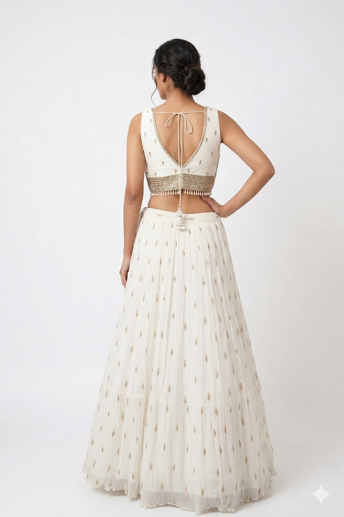 OFF-WHITE LEHENGA CHOLI
