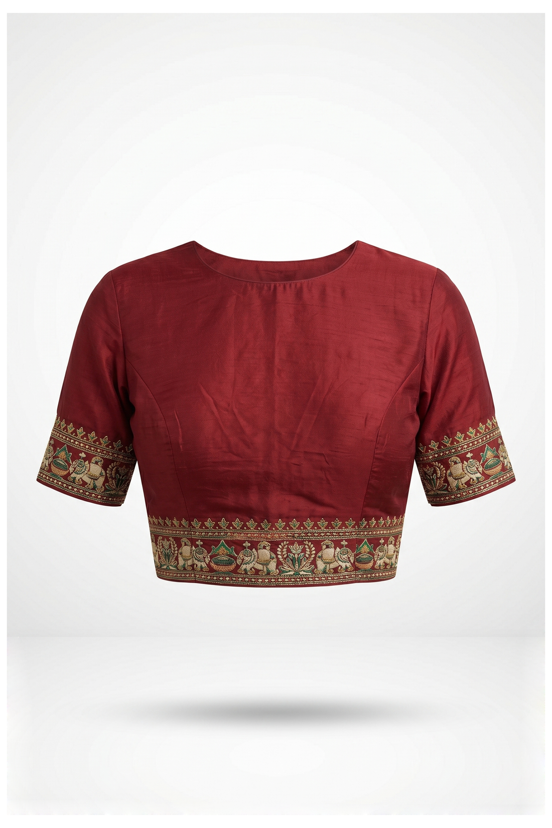 Maroon Gharchola Gajji Silk Wedding And Party Wear Saree