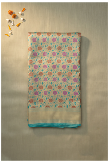 Pista Green Banarasi Art Silk Wedding Saree