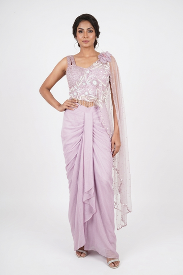 Lavender Indo-Western