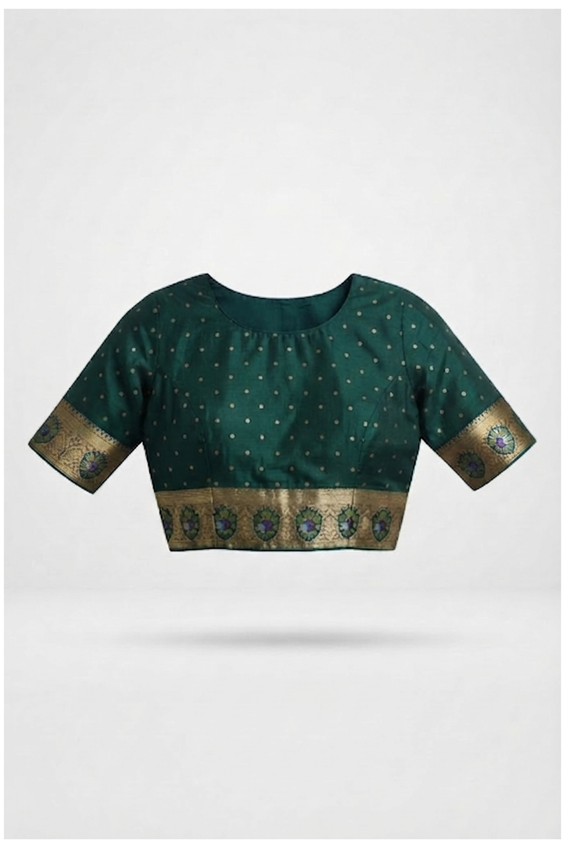 Olive Green Banarasi Art Silk Wedding & Party Wear