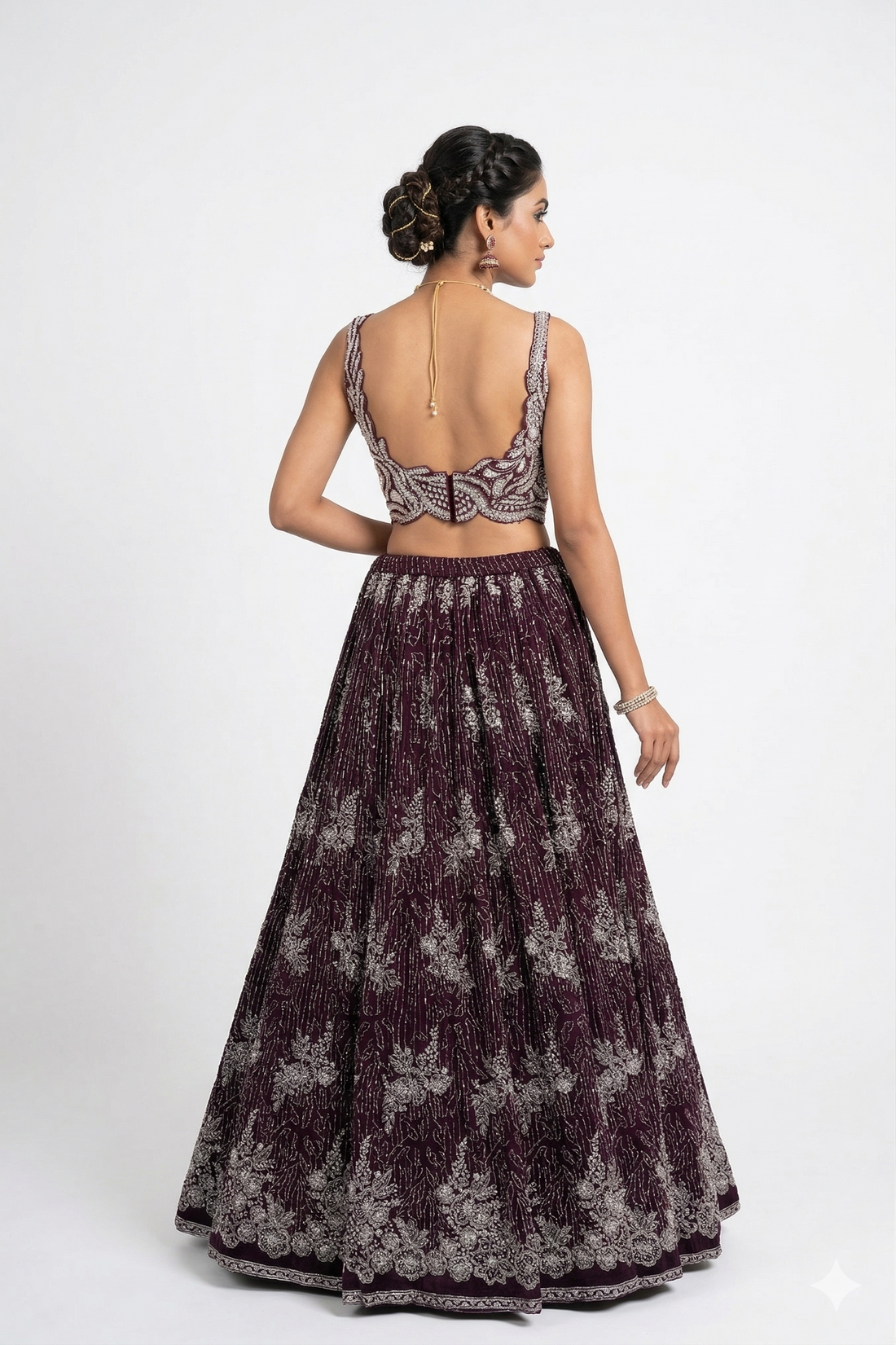 DARK PURPLE LEHENGA CHOLI