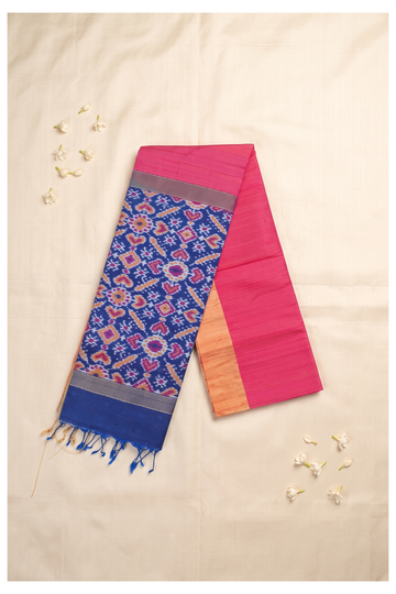 Rani Pink Patola Pure Silk Wedding & Party Wear Saree