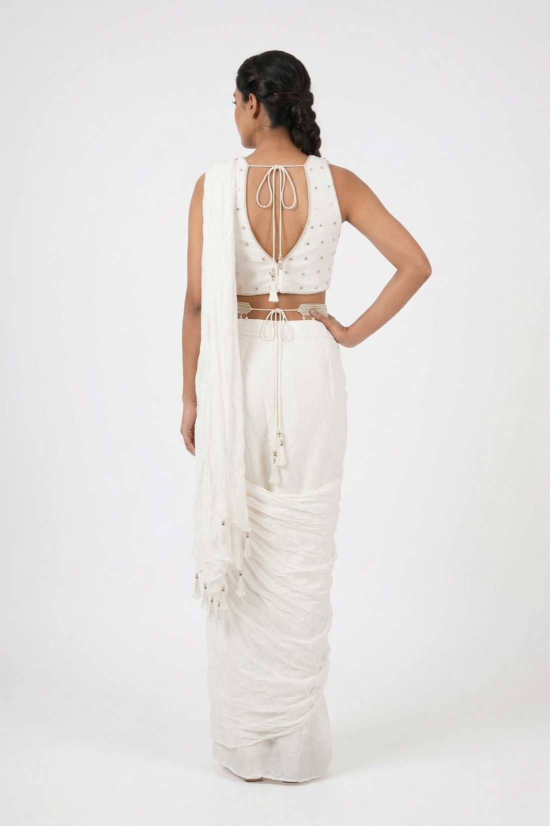 Ivory White Indo-Western