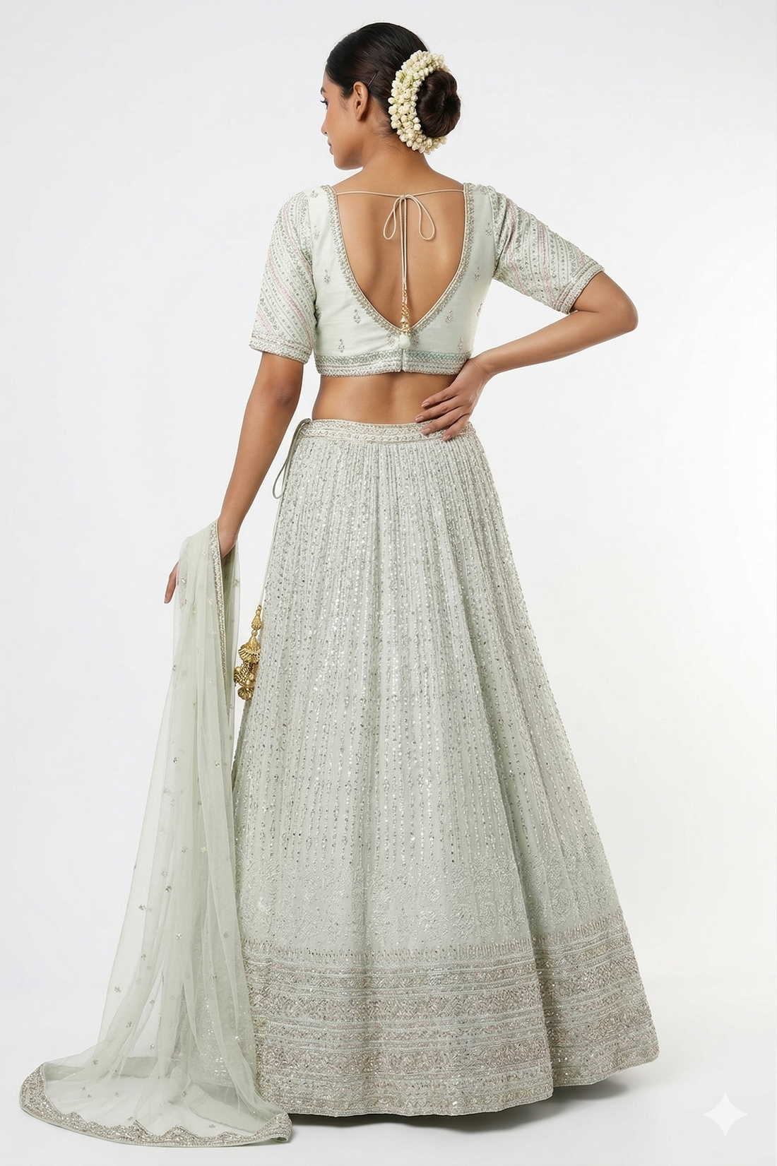 MINT CREAM LEHENGA CHOLI