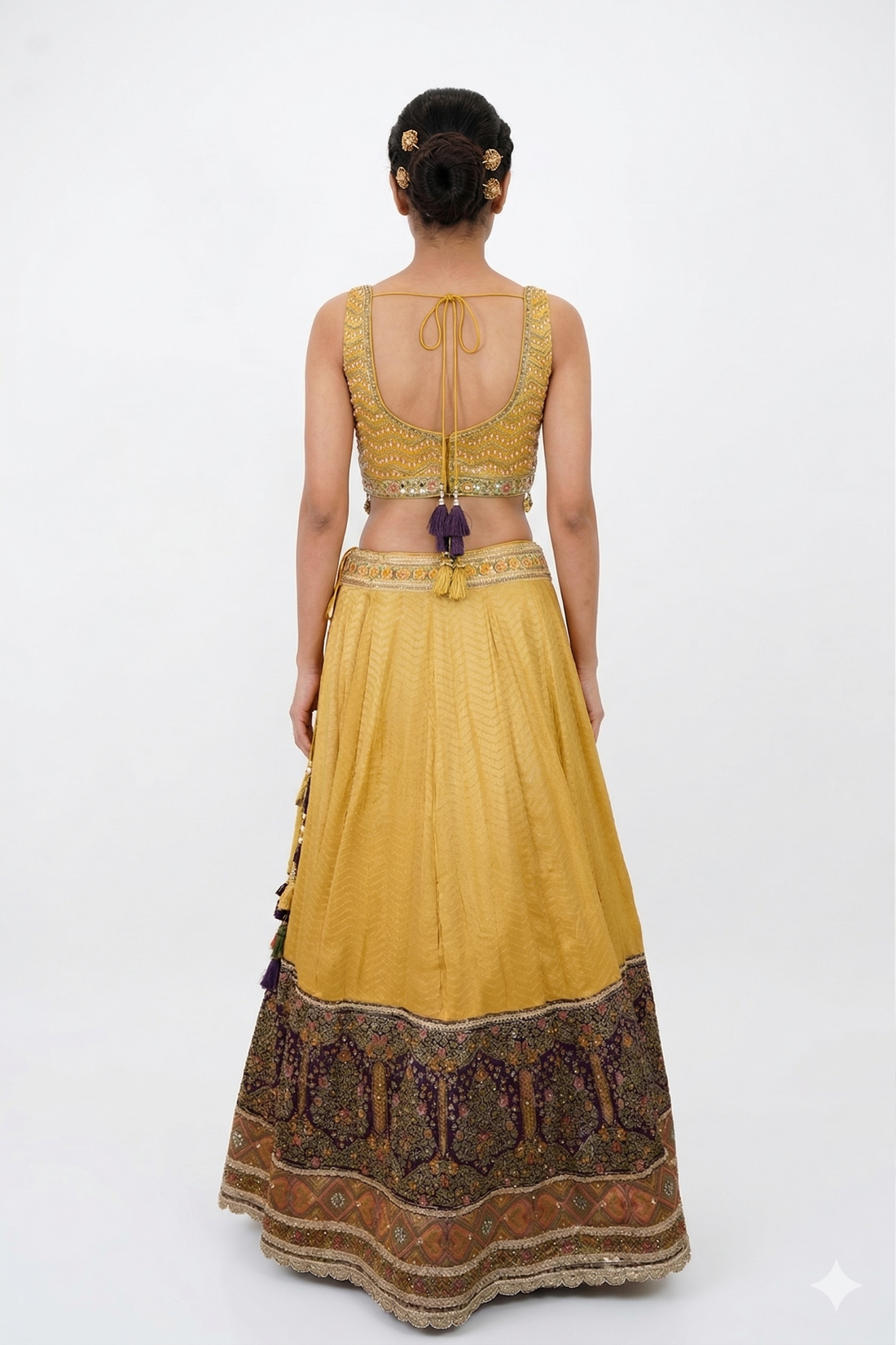 GOLD LEHENGA CHOLI