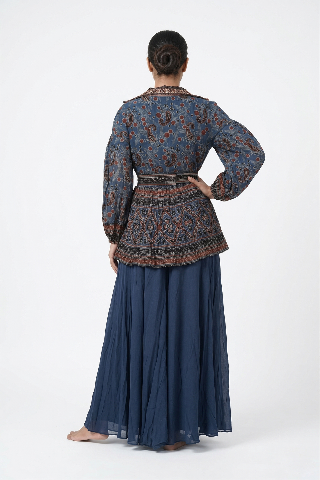 DARK NAVY Blue Indo-Western Co-ord Set