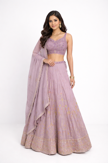 LIGHT LAVENDER LEHENGA CHOLI